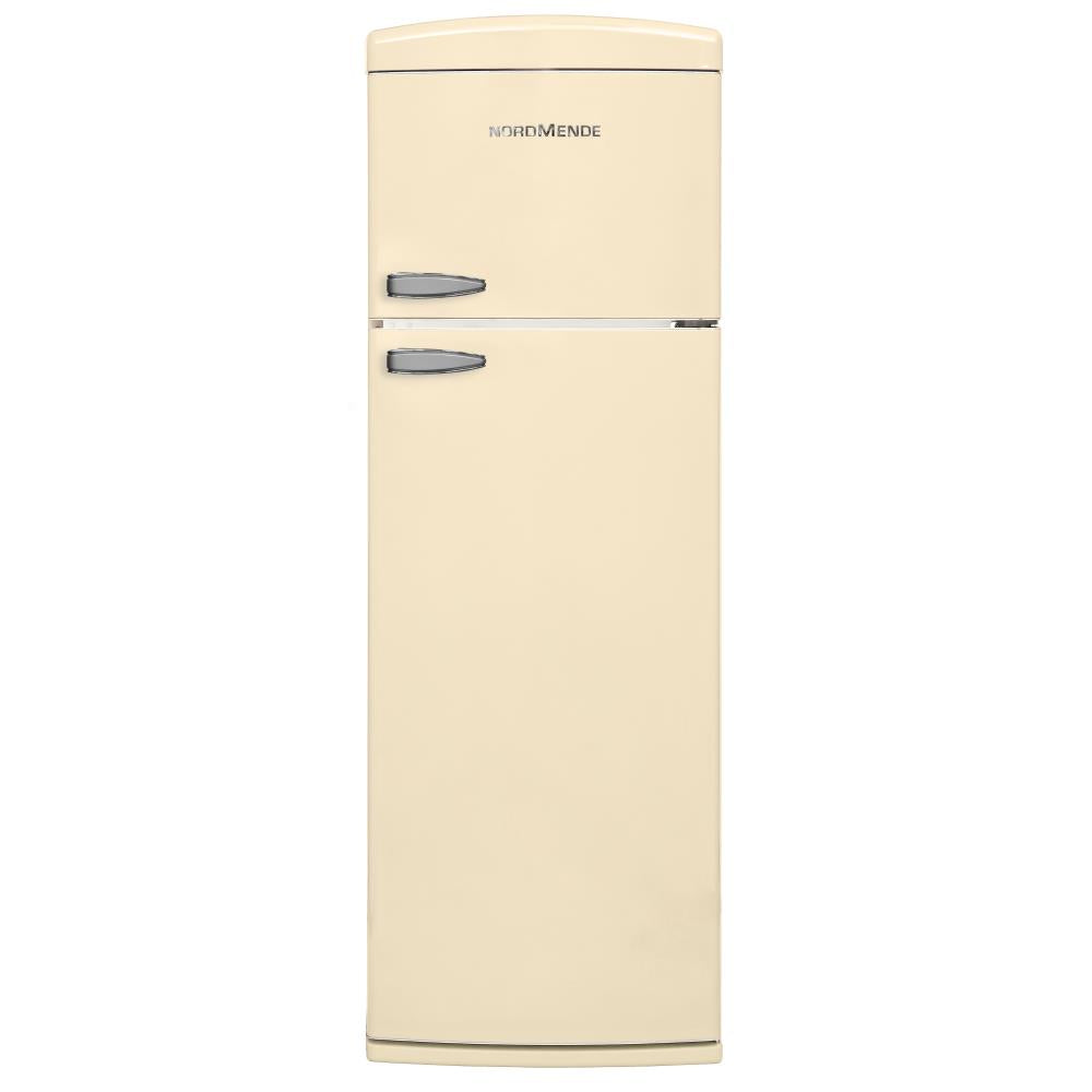 NordMende Retro Freestanding Fridge Freezer Gloss Cream | RET351C
