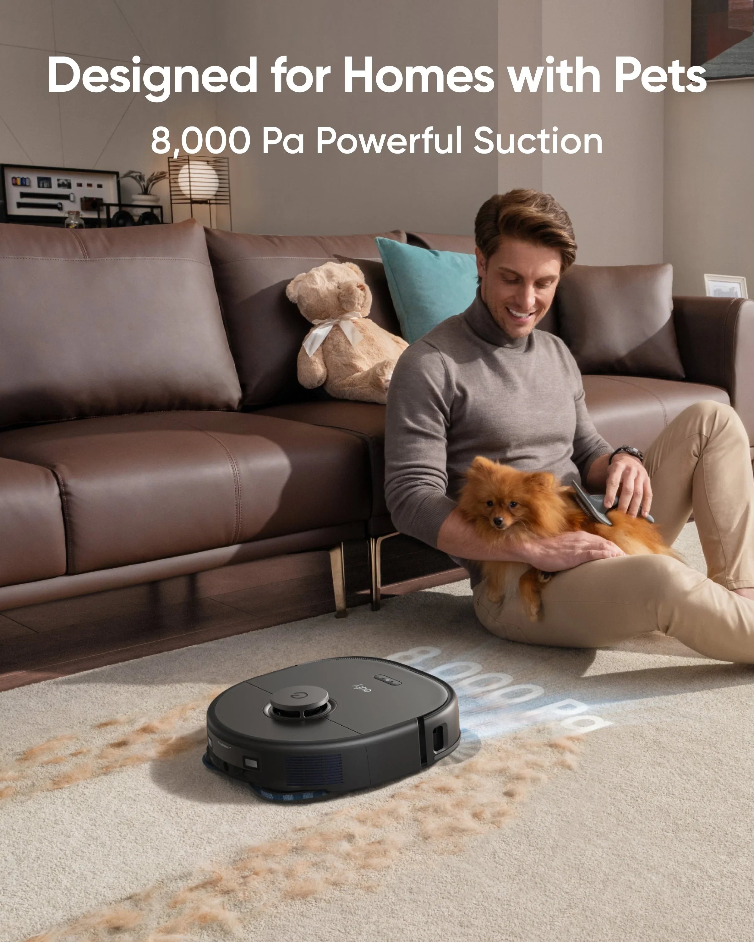 Eufy X10 Pro Omni Robot Vacuum & Mop with MopMaster 2.0 – 8,000 Pa Suction | T2351V11
