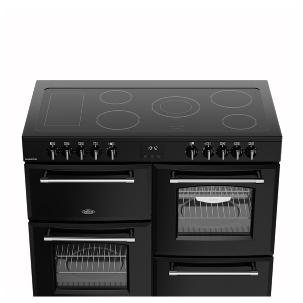 Belling Farmhouse 110cm Black Electric Rangecooker | FH110EBLK
