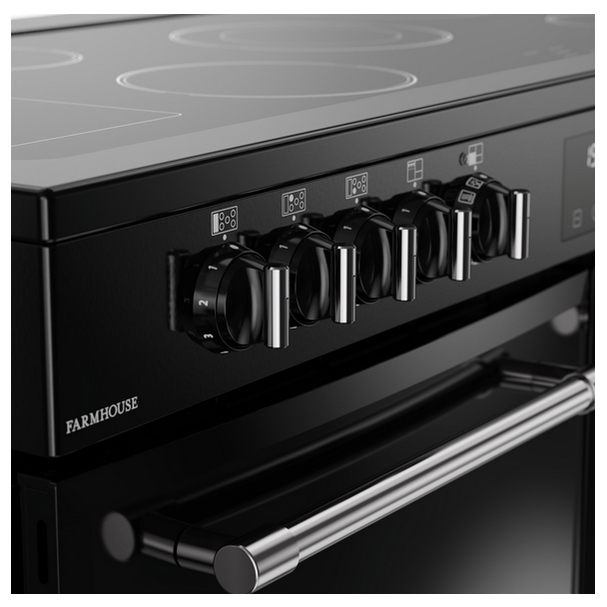 Belling Farmhouse 110cm Black Electric Rangecooker | FH110EBLK