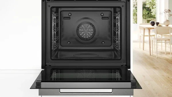 Bosch Series 8 – Built‑in Steam Oven, 71 L, Black | HRG7764B1B