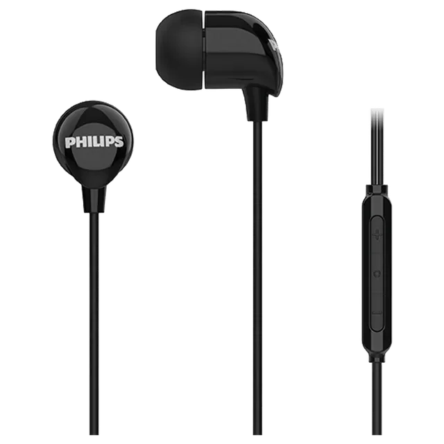 Philips USB-C Wired In-Ear Earphones – Black | TAE2146
