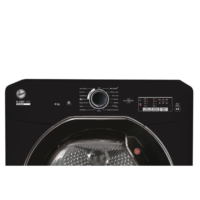 Hoover 8kg Black Condenser Dryer  | HLEC8LGB-80