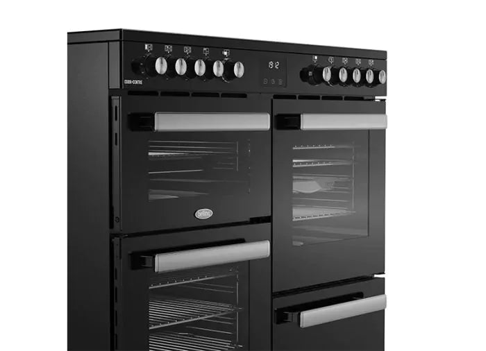 Belling 100 cm Black Cookcentre Electric Rangecooker | CC100EBLK