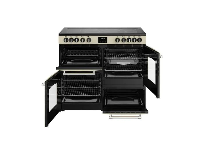 Belling Cream Farmhouse 100 cm Ceramic Range Cooker | FH100ECRM