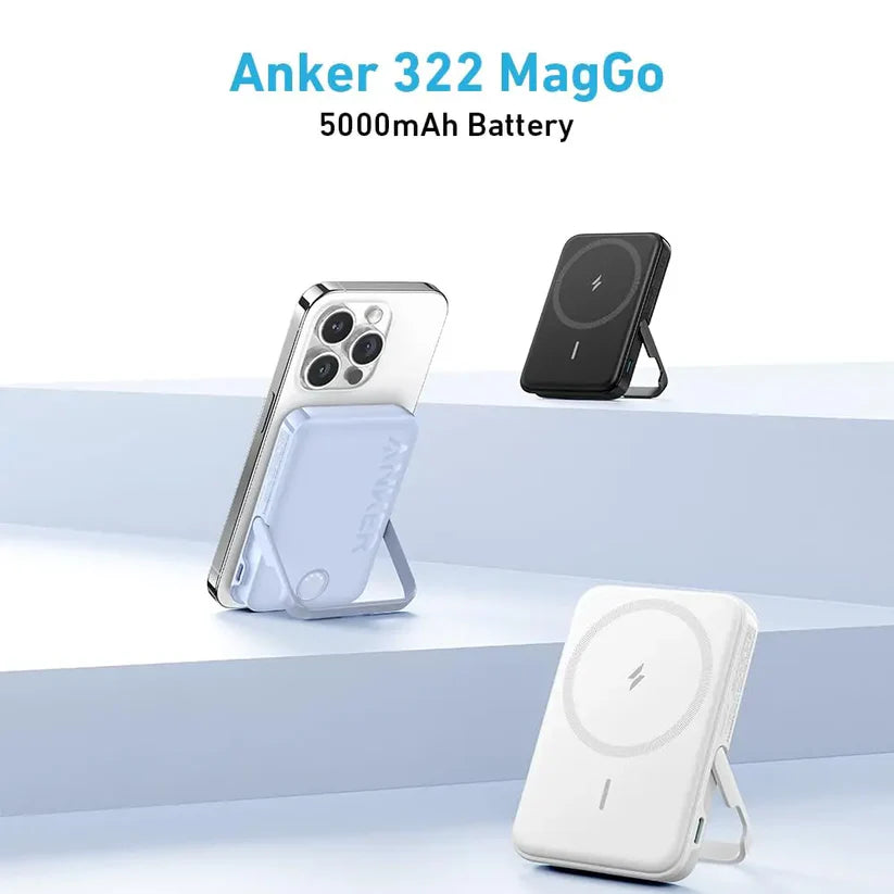 Anker Power Bank 322 MagGo 5000 mAh MagSafe Battery Portable Charger | A1618