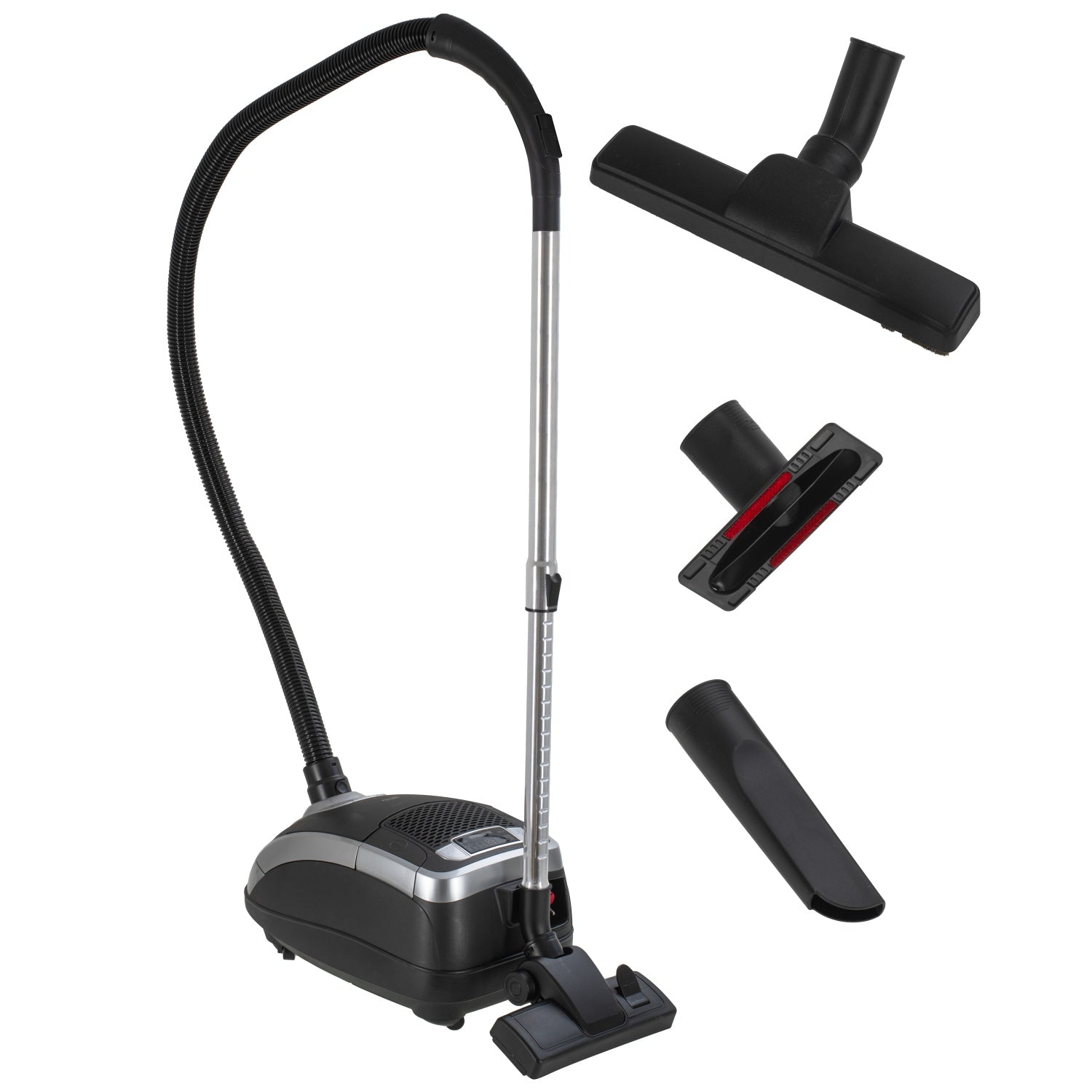Adler AD7069 800W Digital Bagged Vacuum Cleaner Black & White
