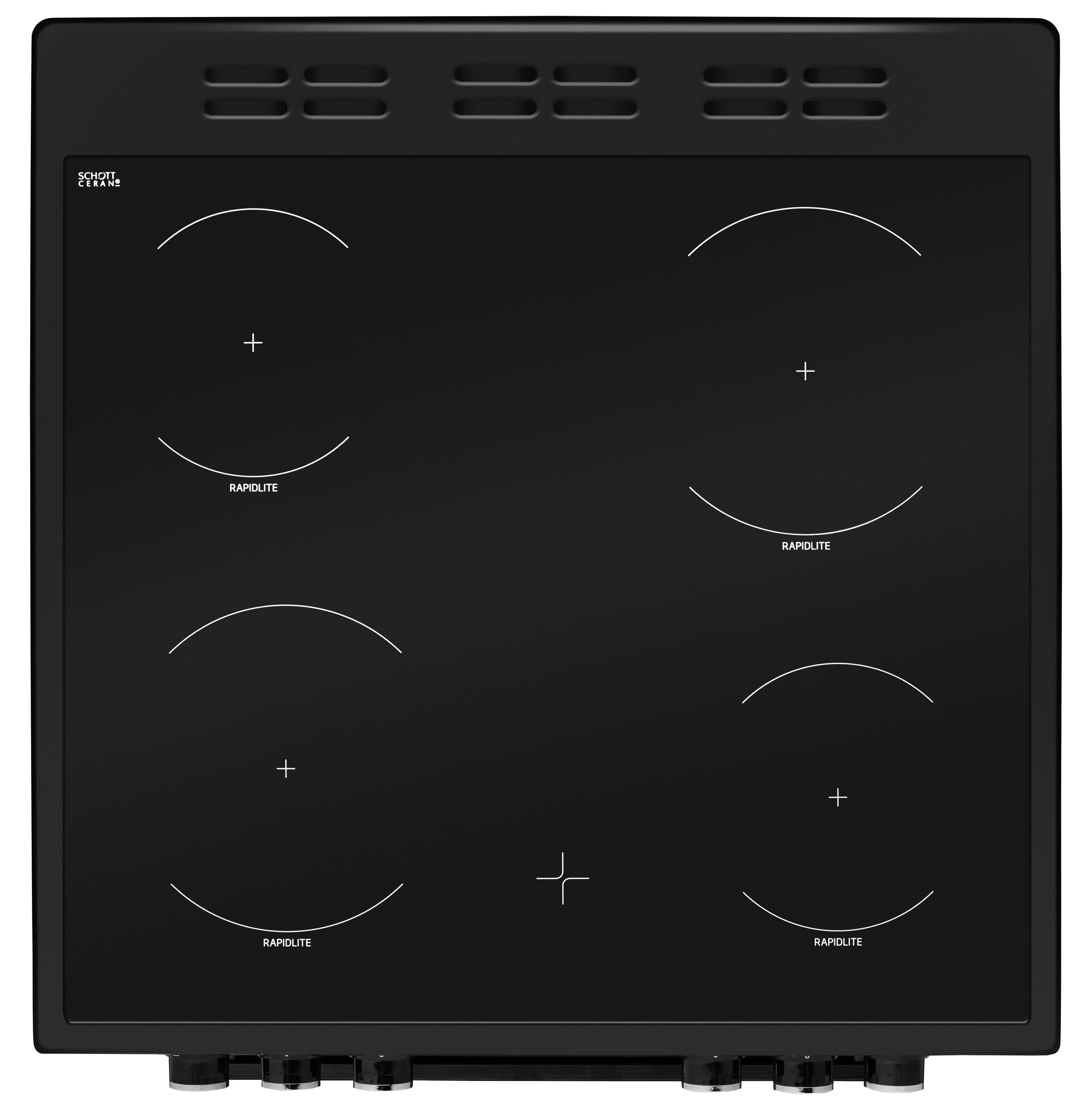 Beko Electric 60CM Cooker Black | KTC611K