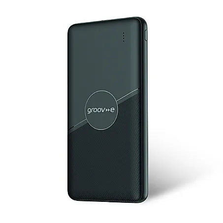 Groov-e 10,000mAh Portable Charger | Black | GV-CH10000