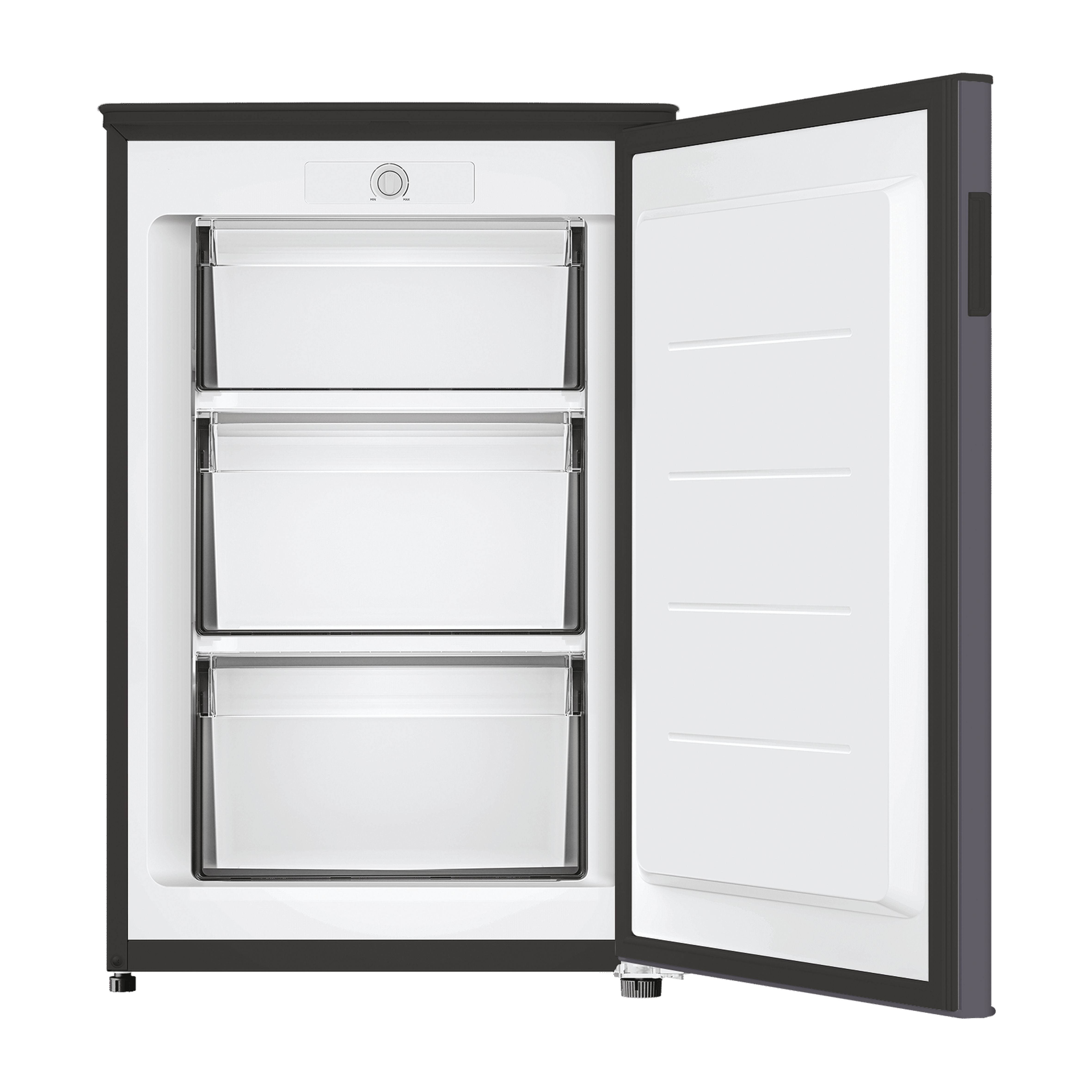 Hoover 85L Static Freestanding Upright Freezer - Black | HOUQS 58ESK