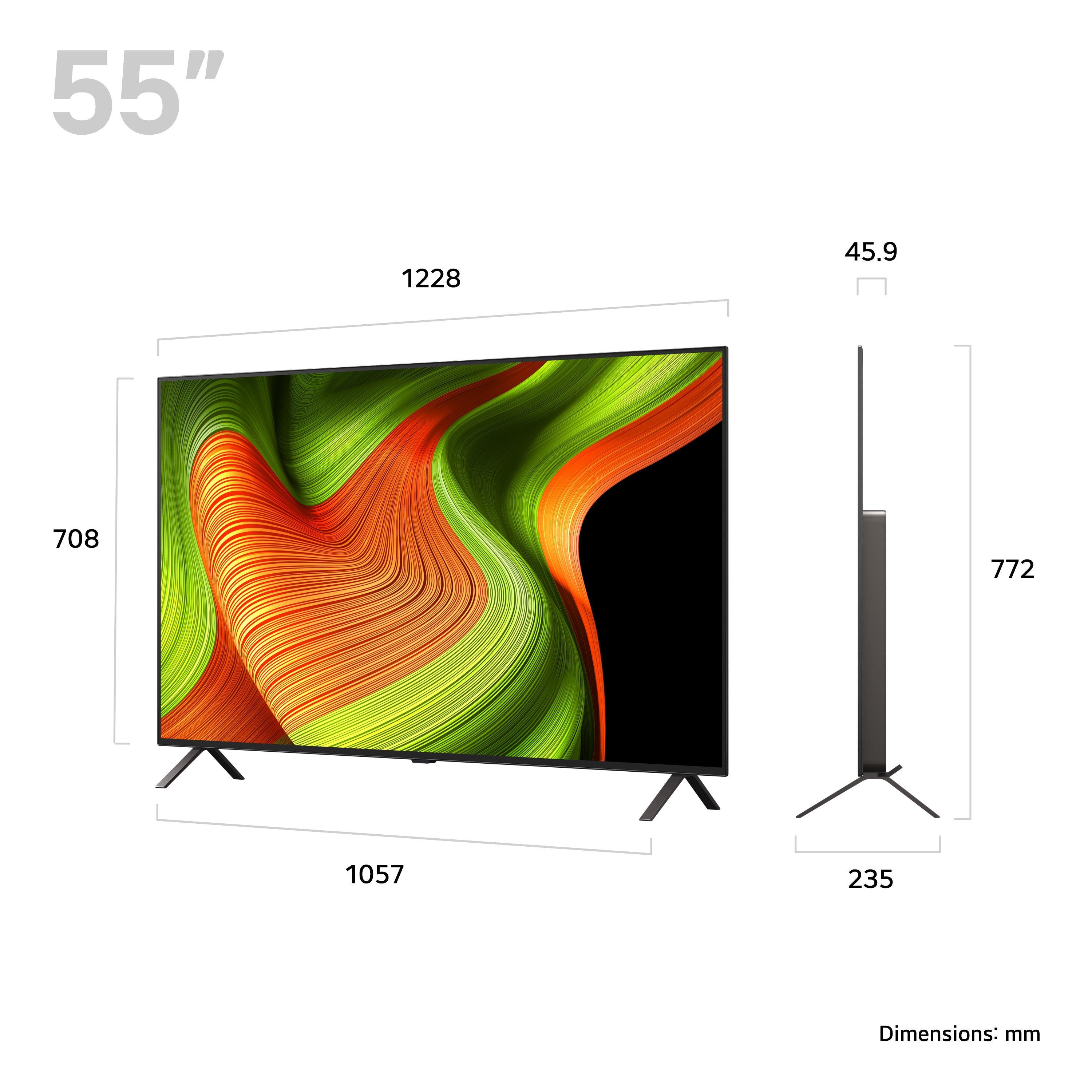 LG OLED B5 55" 4K Smart TV | OLED55B56LA.AEK