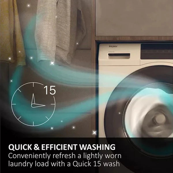 Haier 10KG/6KG 1400RPM Freestanding Washer Dryer - Graphite | HWD10BD14979SNUK