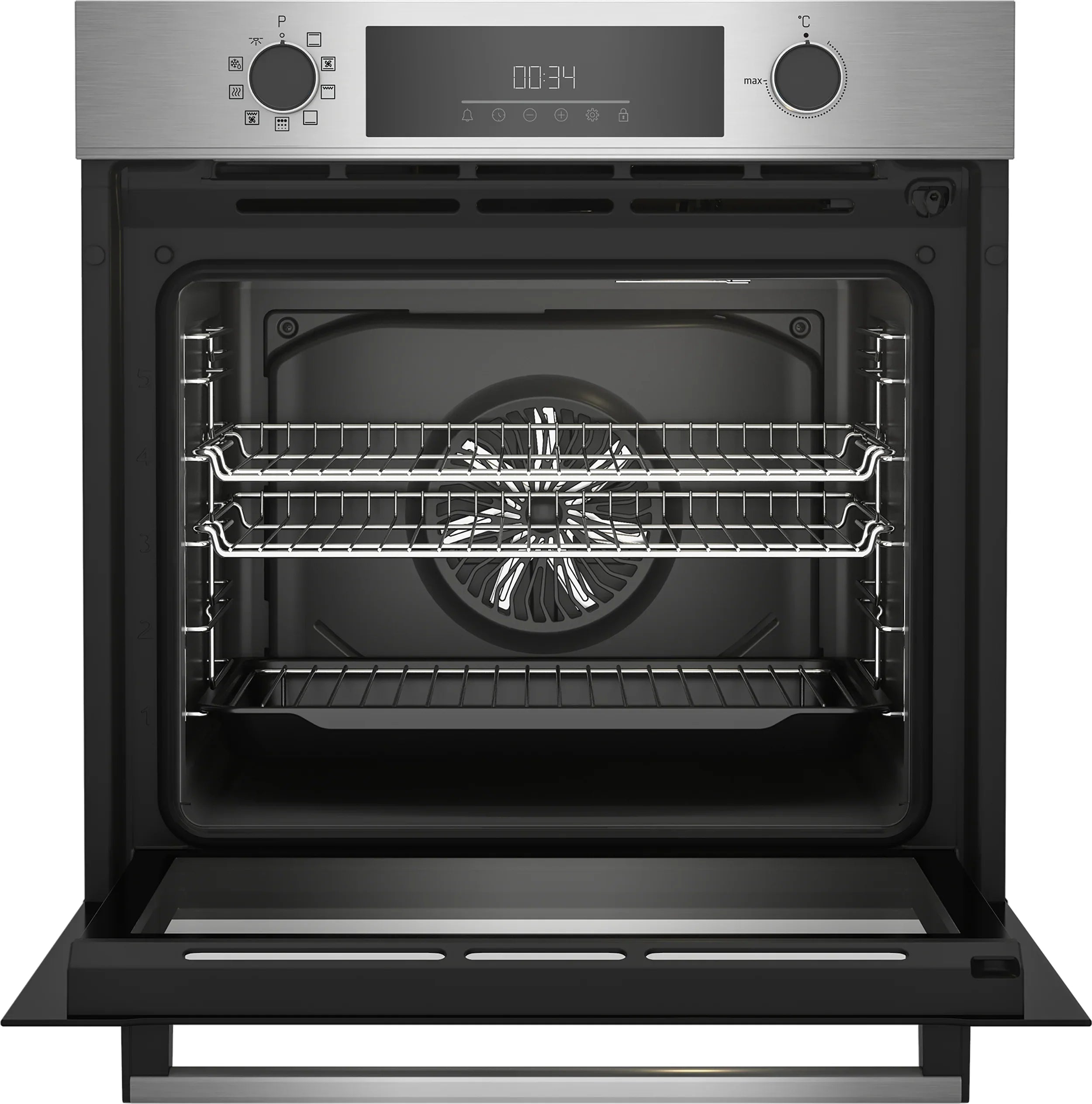 Beko 60cm Built-In Pyro Multi-Function Oven with AeroPerfect™ |  BBIE12301XMP