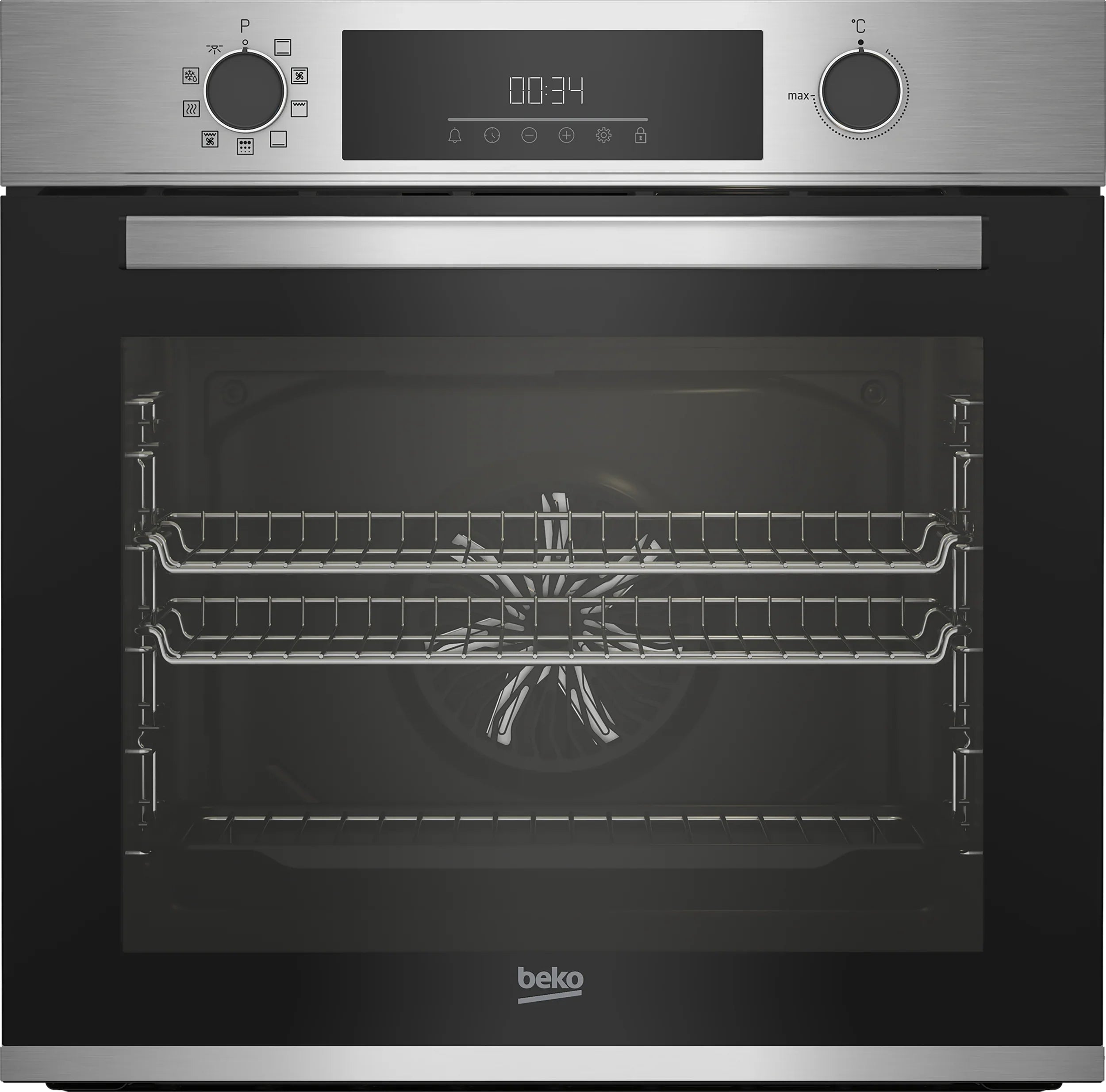Beko 60cm Built-In Pyro Multi-Function Oven with AeroPerfect™ |  BBIE12301XMP