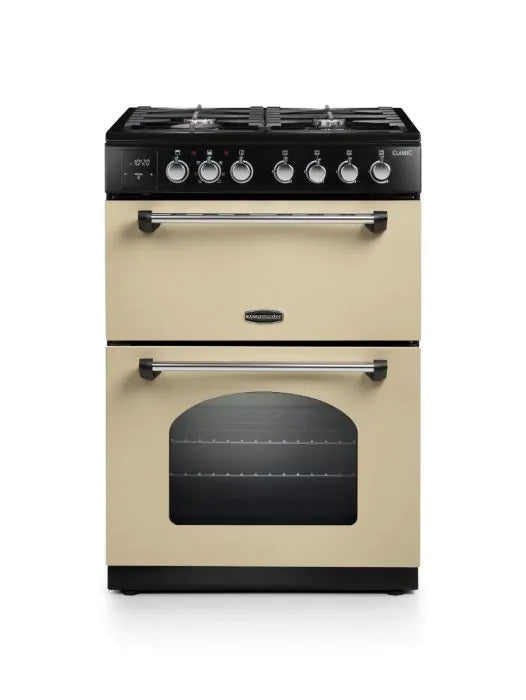 Rangemaster Classic 60cm Dual Fuel Range Cooker | Cream/Chrome | CLA60DFFCR/C