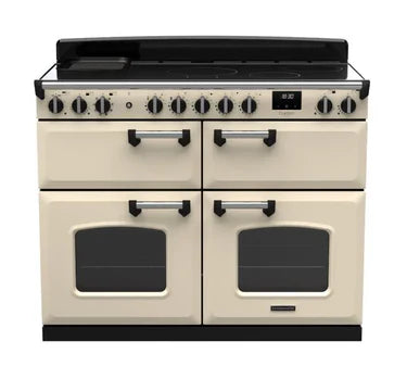 Rangemaster Classic Deluxe BC 110cm Induction Range Cooker | Pale Cream/Chrome | CLDLB110EIPPCR/CM1
