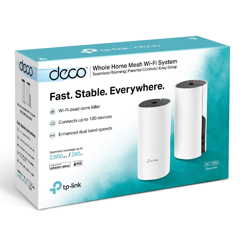 TP-Link Deco M4 (2-Pack, EU) – AC1200 Dual-Band Mesh Wi-Fi System
