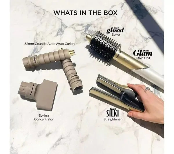 Shark Glam Ceramic & Air Styling and Drying System | HD6041SUK