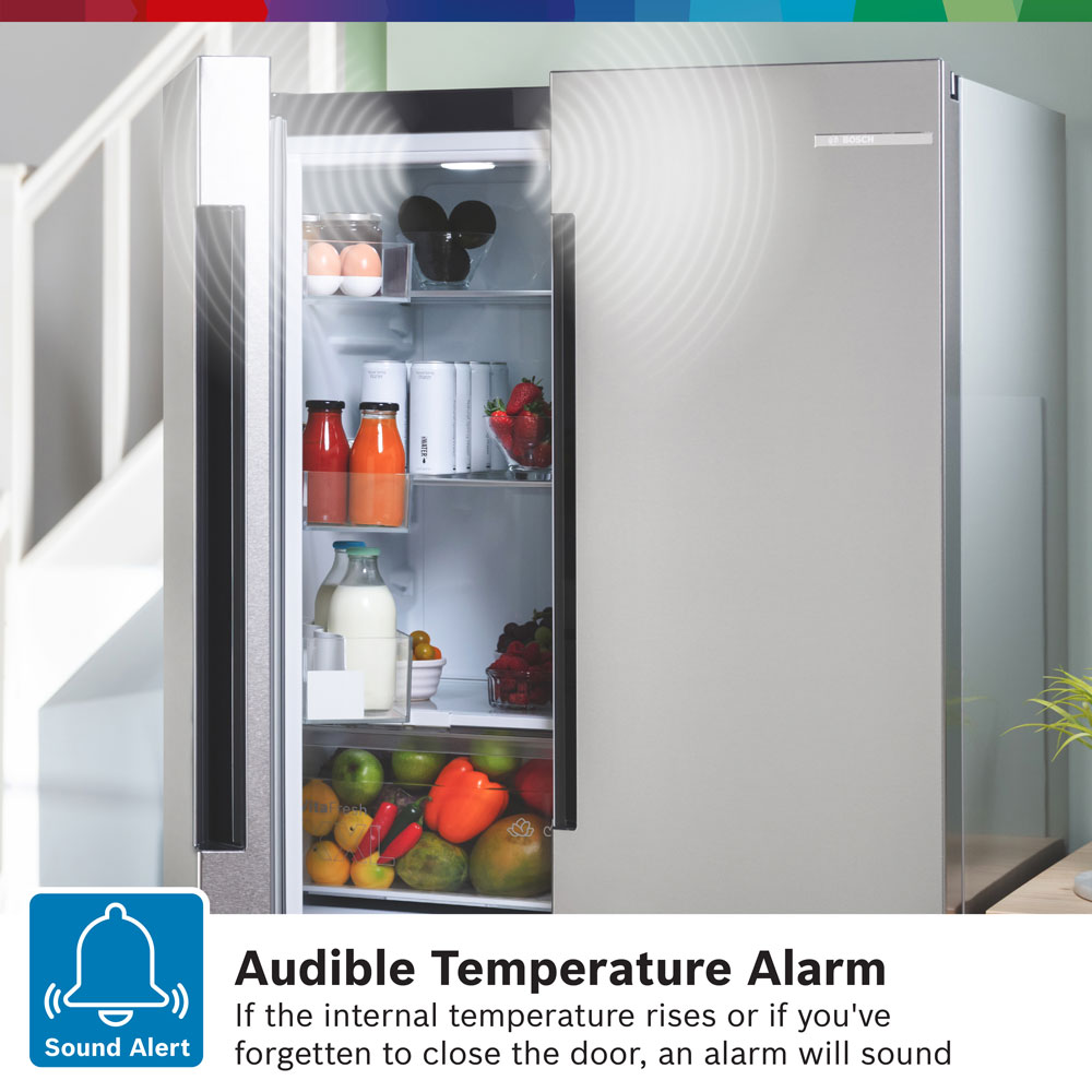 Bosch Series 4 Stainless Steel Multi-Door Fridge Freezer | KFN96VPEAG