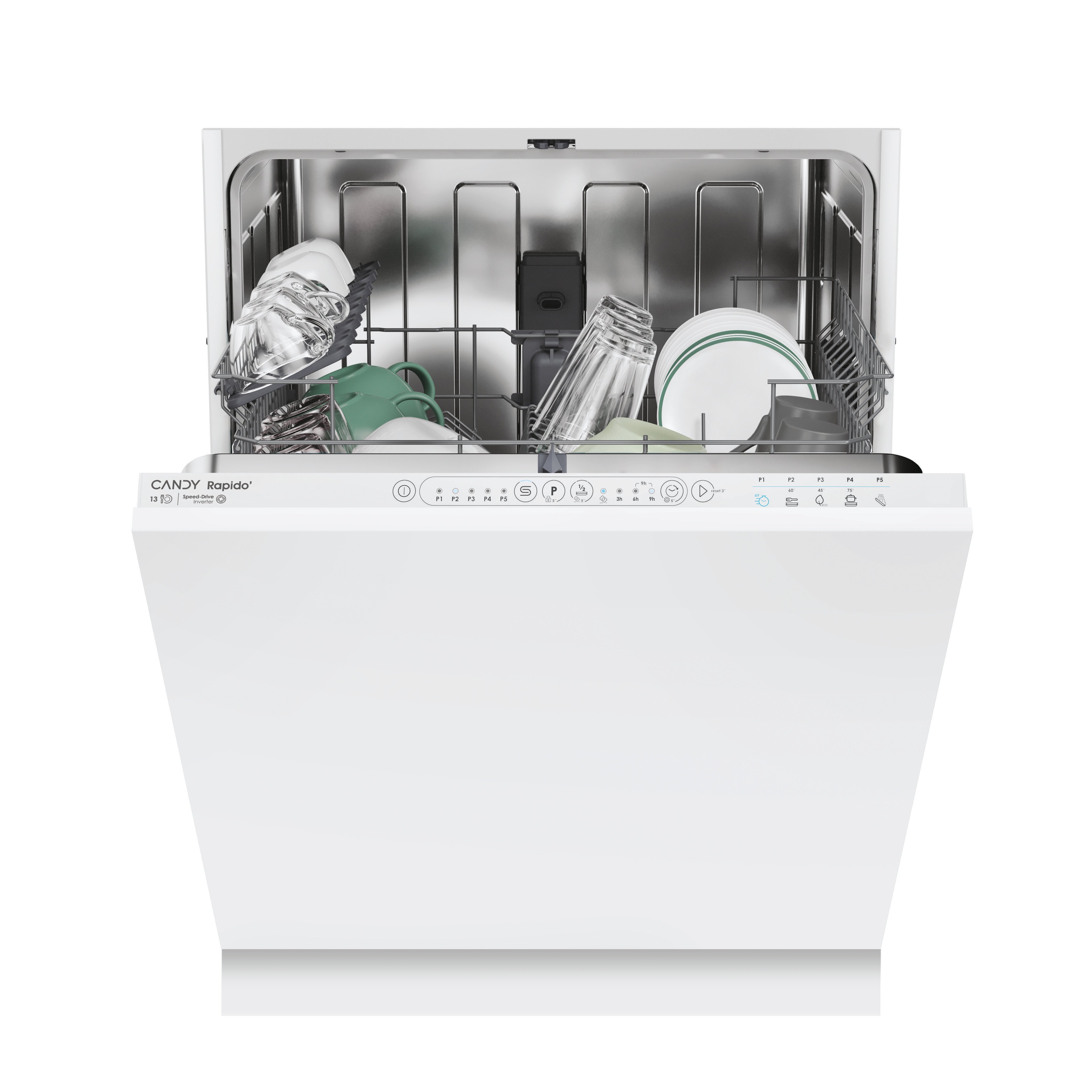 Candy Rapido Fully Integrated 13 Place  Dishwasher | CI 3E53E0W‑80