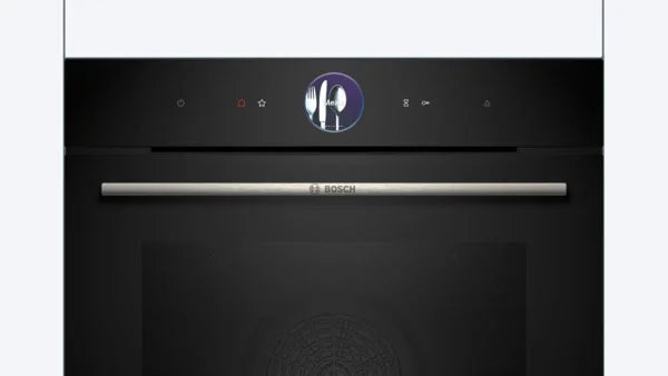 Bosch Series 8 – Built‑in Steam Oven, 71 L, Black | HRG7764B1B