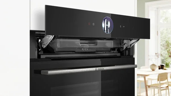 Bosch Series 8 – Built‑in Steam Oven, 71 L, Black | HRG7764B1B