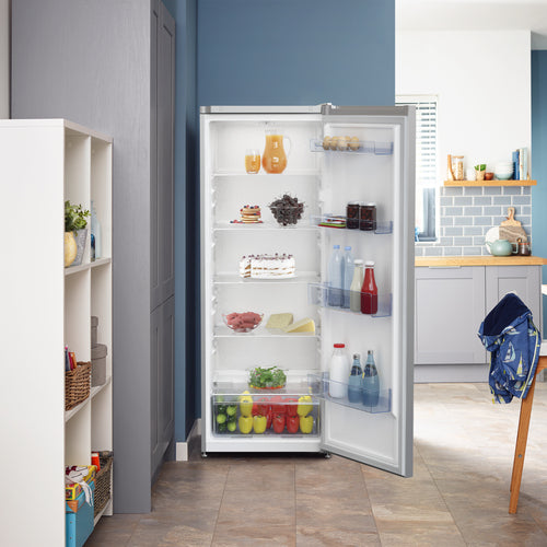 Beko Freestanding Tall Larder Fridge Silver | LSG4545S