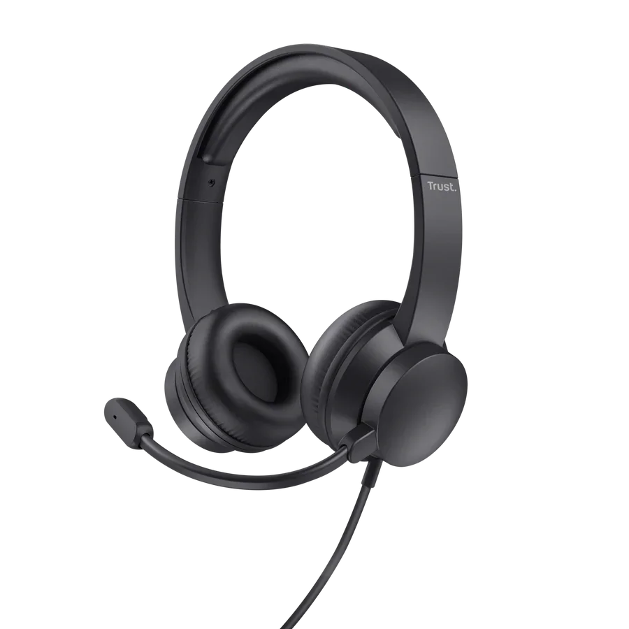 Trust Ayda USB PC Headset – Lightweight On-Ear with USB Connection