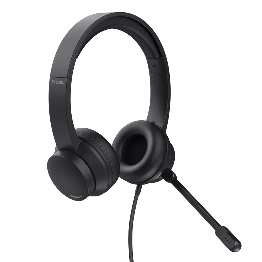 Trust Ayda USB PC Headset – Lightweight On-Ear with USB Connection
