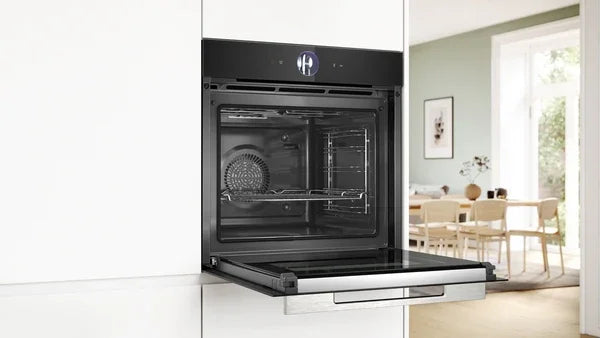Bosch Series 8 – Built‑in Steam Oven, 71 L, Black | HRG7764B1B