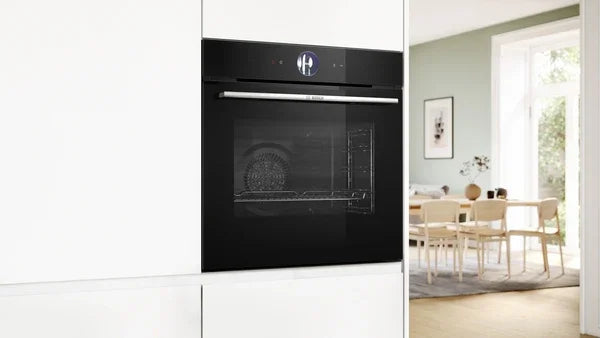 Bosch Series 8 – Built‑in Steam Oven, 71 L, Black | HRG7764B1B