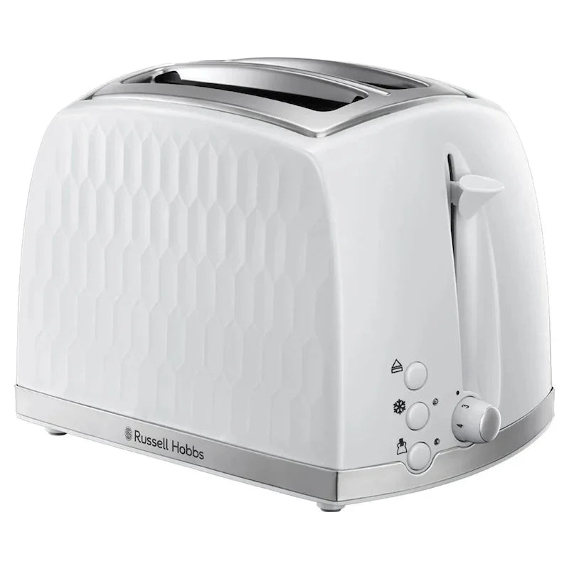 Russell Hobbs Honeycomb 2 Slice Toaster – White | 26060
