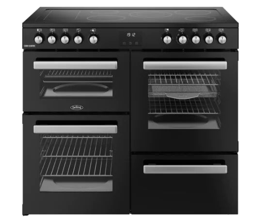 Belling 100 cm Black Cookcentre Electric Rangecooker | CC100EBLK