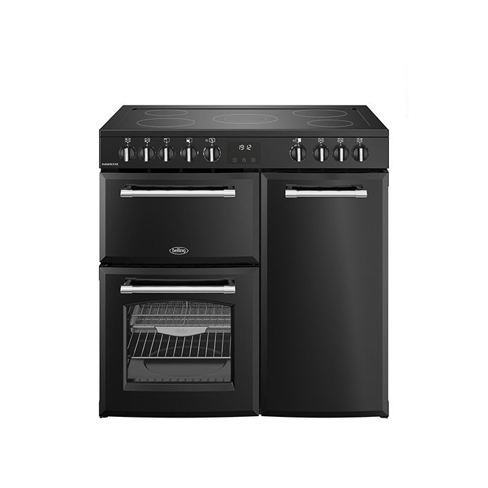 Belling 90 cm Farmhouse Electric Rangecooker | FH90EBLK