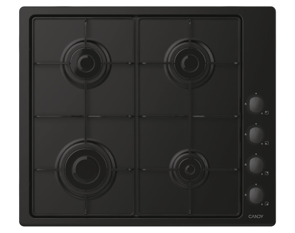Candy Black Built-in 60cm Gas 4 zone |  CHW6LBB