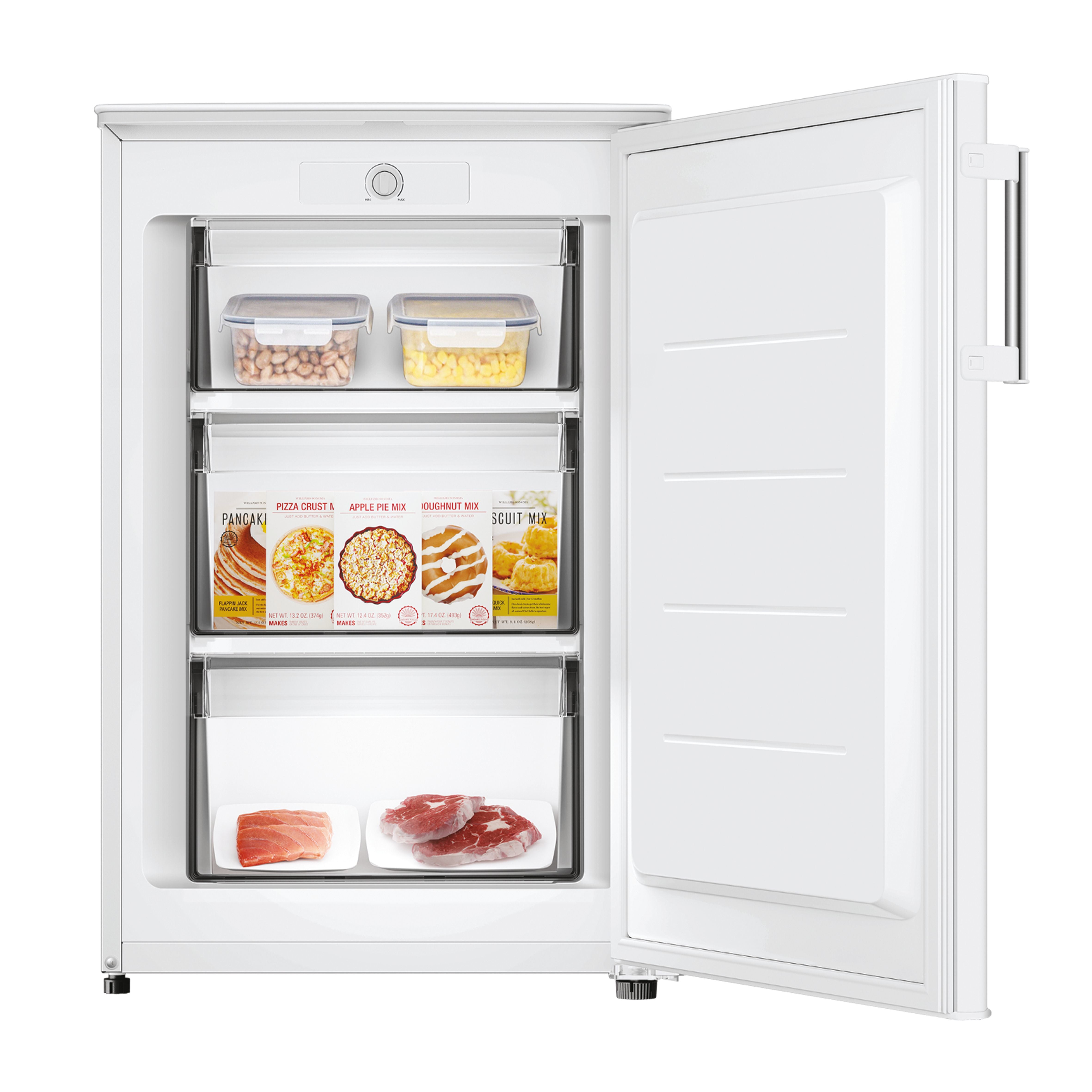 Hoover Upright Freezer | 85 L | White | HOUQS 58EWHK