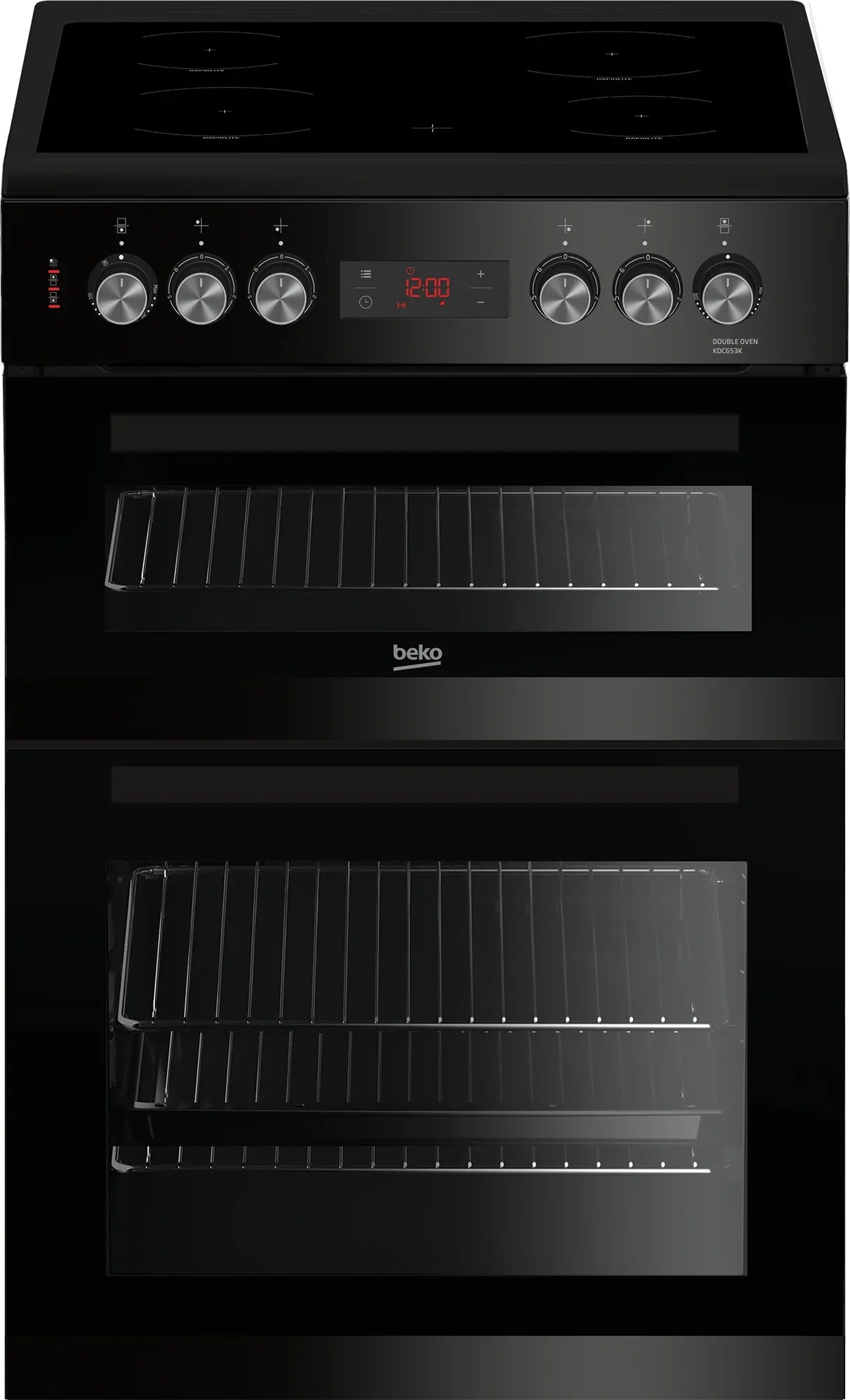Beko Electric 60CM Cooker Black | KTC611K