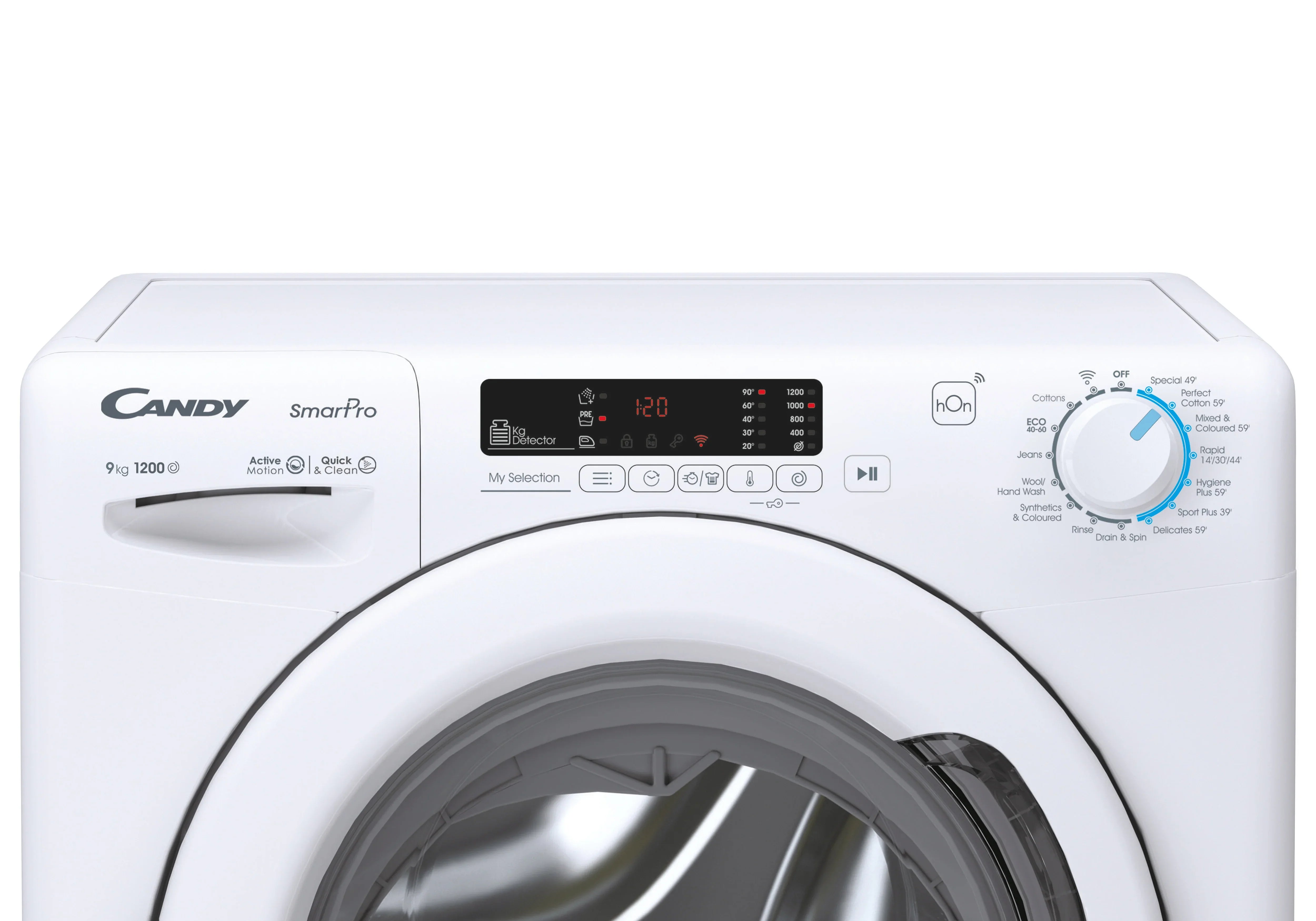 Candy Smart Pro 9kg Washing Machine with 1200 rpm - White | CH293DW4/1-80