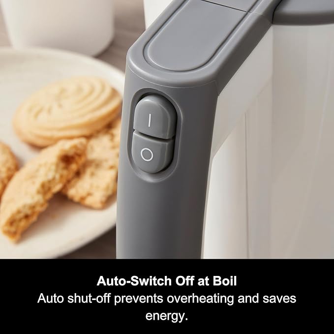 Morphy Richards Compact Travel Jug Kettle 0.5L | White & Grey | 107001