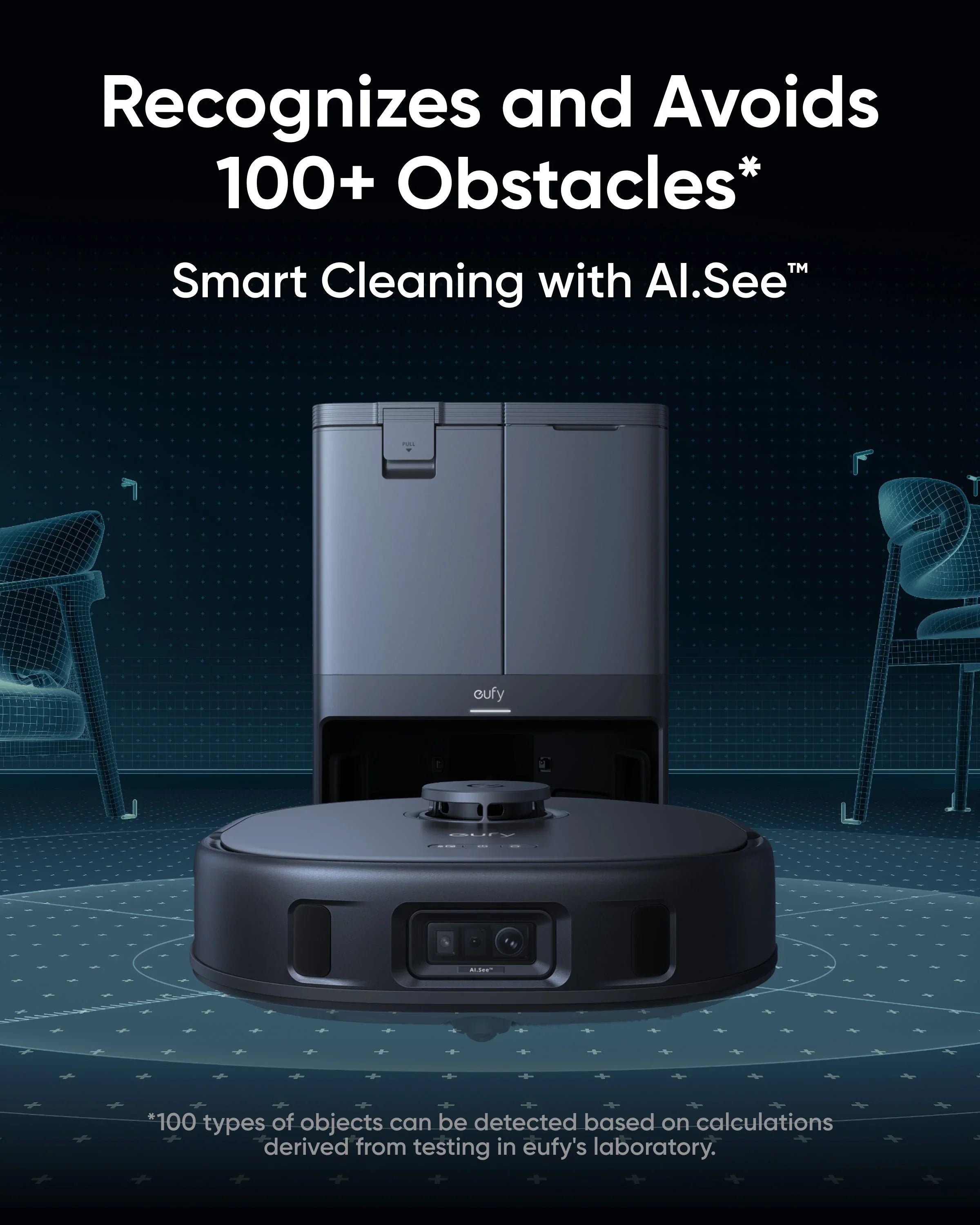 Eufy X10 Pro Omni Robot Vacuum & Mop with MopMaster 2.0 – 8,000 Pa Suction | T2351V11