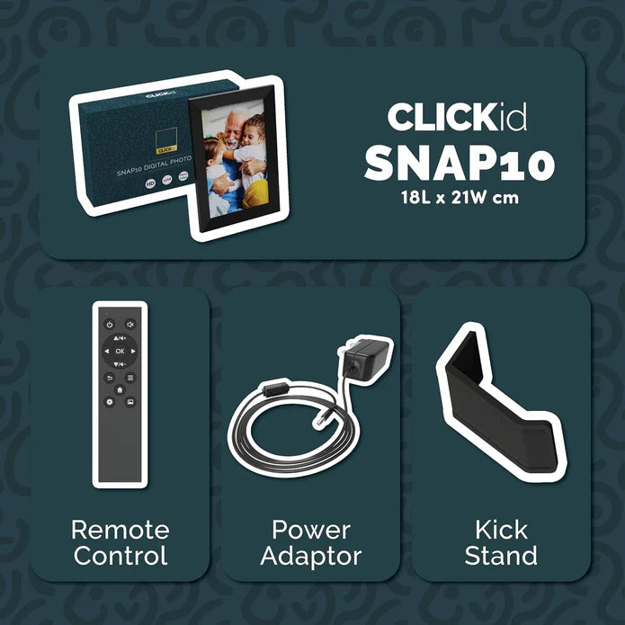 Clickid Snap10 Digital Photo & Video Frame | 1000002959