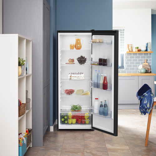 Beko Freestanding Tall Larder Fridge Black | LSG4545B