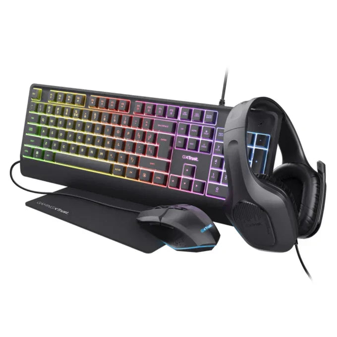 Trust GXT 792 Quadrox 4 in 1 Gaming Bundle - Black |  T25253