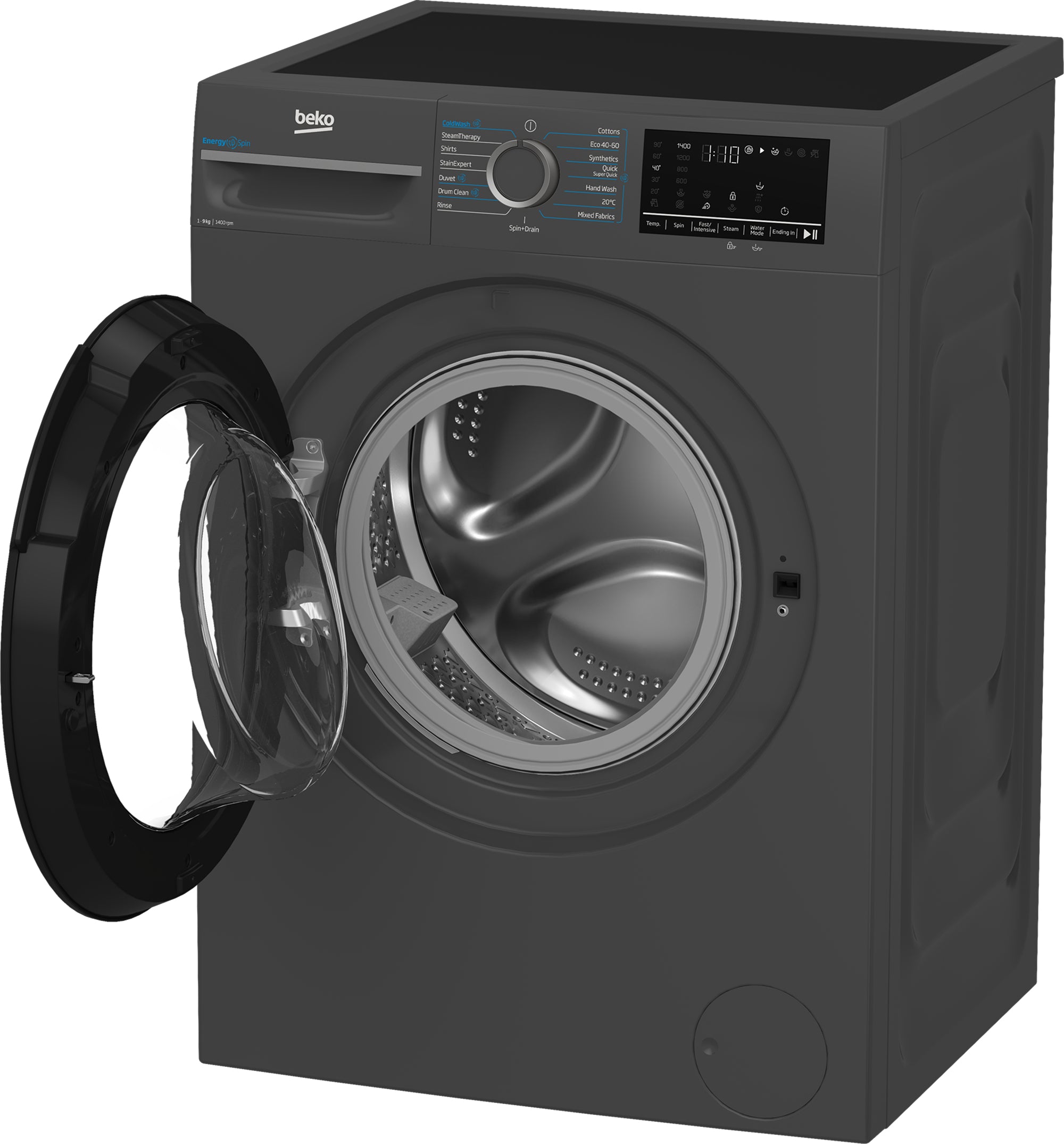 Beko B300 9kg 1400rpm Washing Machine Anthracite | BM3WT4941IA