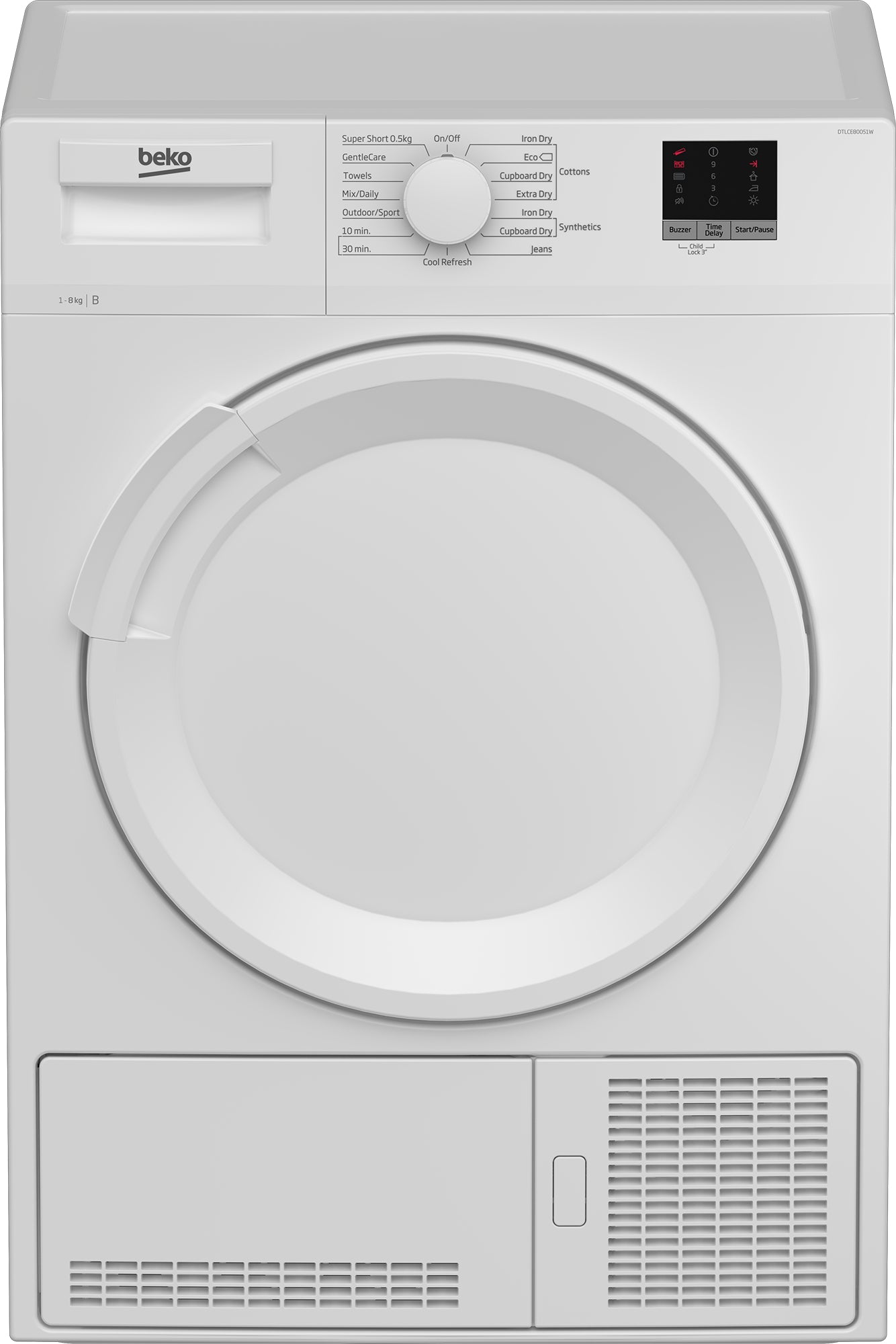 Beko 8kg Condenser Dryer - White | DTLCE80051W