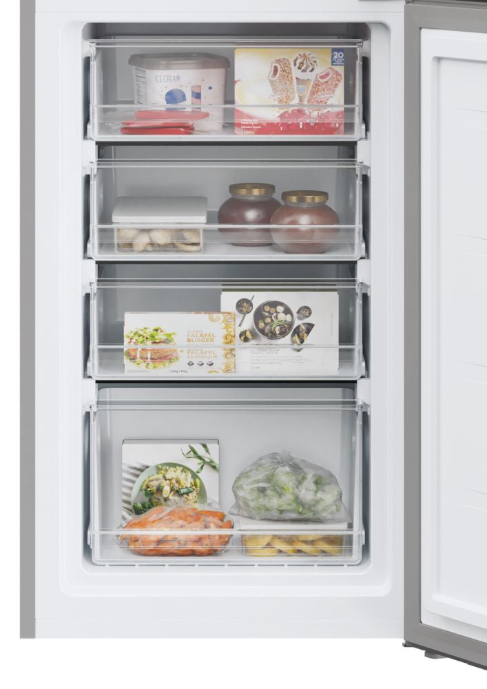Hoover H-FRIDGE 300 252L Fridge Freezer Stainless Steel | HVT3CLECKIHS
