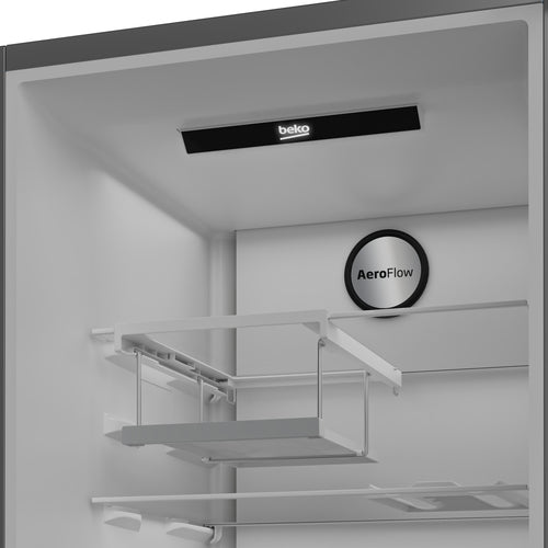 Beko AeroFlow Tall Larder Fridge Stainless Steel | LNP4686LVPS