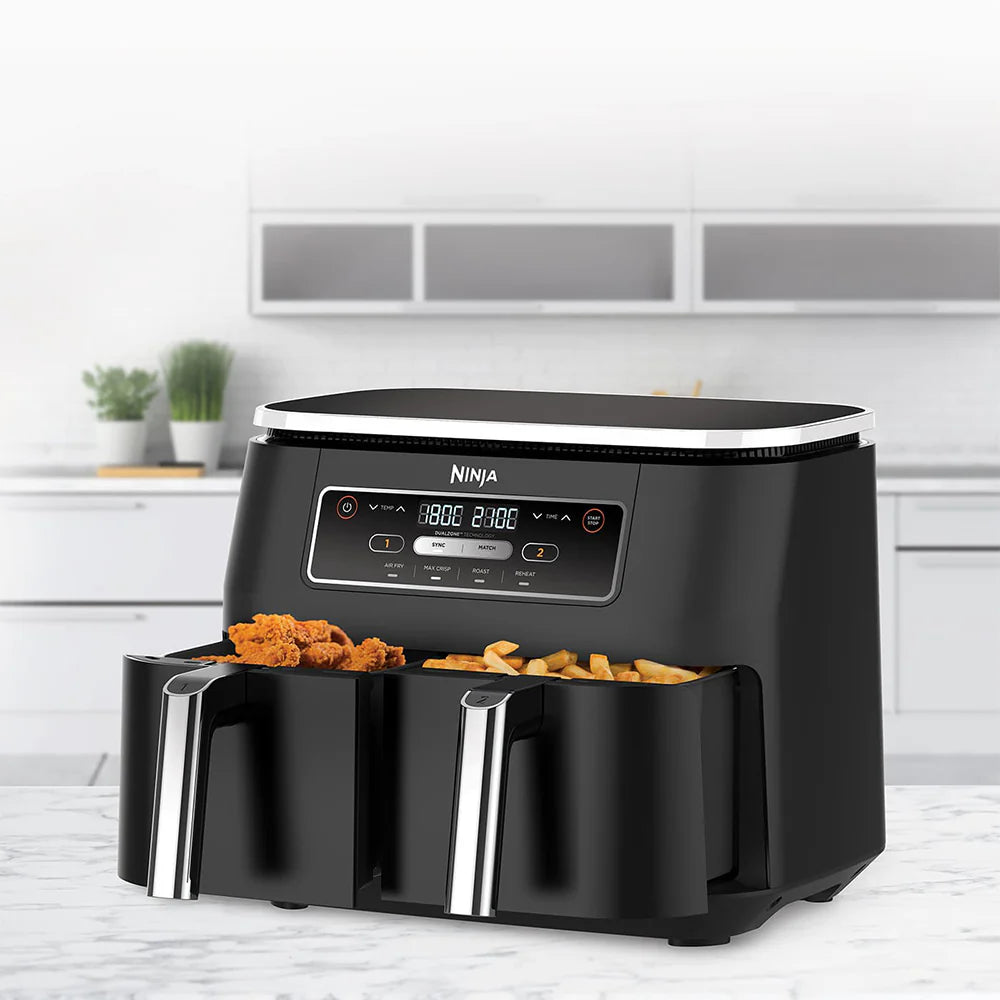 Ninja Foodi 4-in-1 Dual Zone 7.6L Air Fryer - Black | AF200UK
