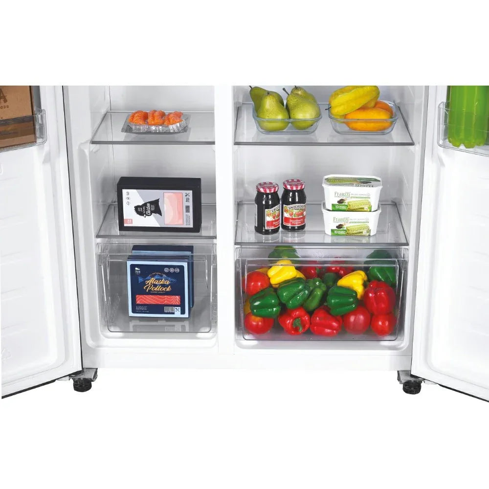 Candy American Fridge Freezer Frost Free Black | CHSBSV5172EBKN