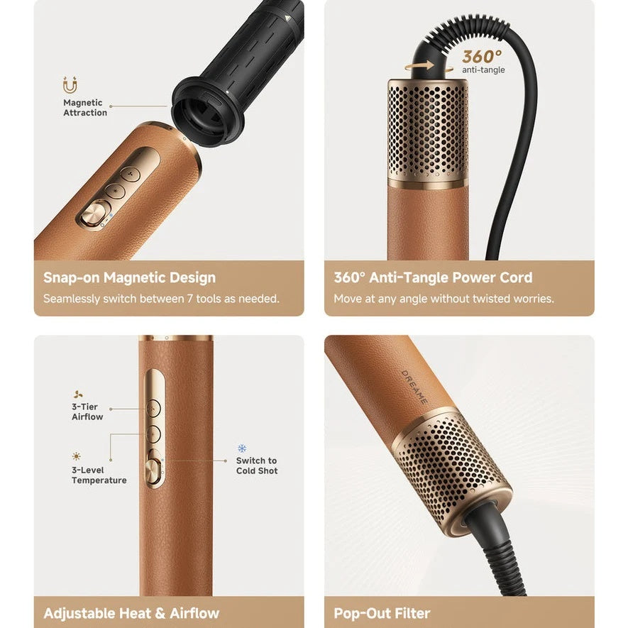 Dreame AirStyle Pro 7-in-1 Hair Styler | Multi-Tool Dryer & Styling Kit | AMF18A